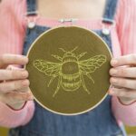 Cotton Clara Bee Hoop Embroidery Kit