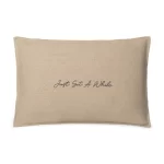 chalk Just Sit A While Ramie Cotton Cushion