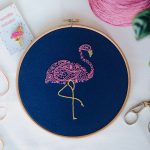 Flamingo Embroidery Kit - Paraffle