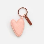 Peach Heart Keyring by Caroline Gardener
