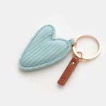 Cord Heart Keyring by Caroline Gardener