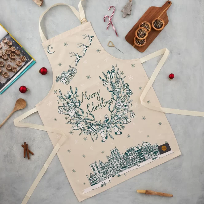 Night Before Christmas Apron by Victoria Eggs - Image 3