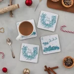 Night Before Christmas Coasters by Victoria Eggs - Set of 4