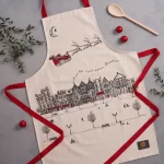 Santas Sleigh Apron by Victoria Eggs