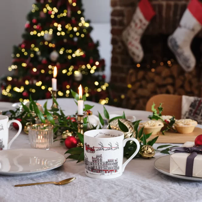 Santa's Sleigh Mug by Victoria Eggs - Image 3