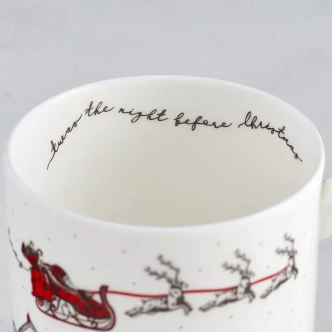 Santa's Sleigh Mug by Victoria Eggs - Image 6