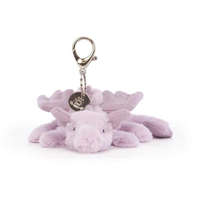 Jellycat Lavender Dragon Bag Charm - Image 2
