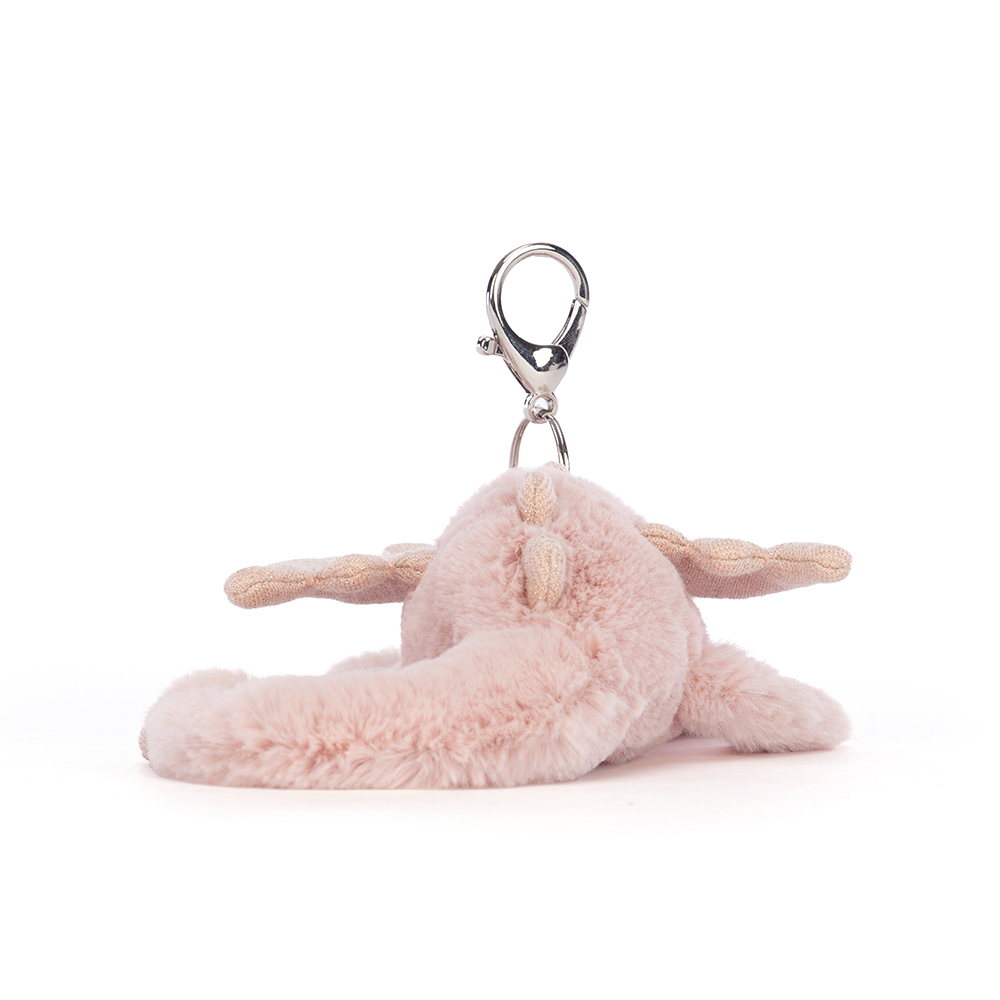 Jellycat Rose Dragon Bag Charm - Image 4