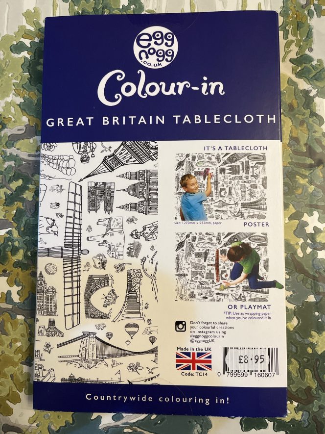 Eggnogg Great Britain colouring tablecloth - Image 2