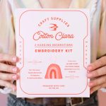 Cotton Clara 2 Hanging Decorations Embroidery Kit