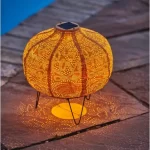 Pumpkin Solar Lantern Yellow