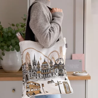 Quintessentially London Everyday Tote Bag by Victoria Eggs