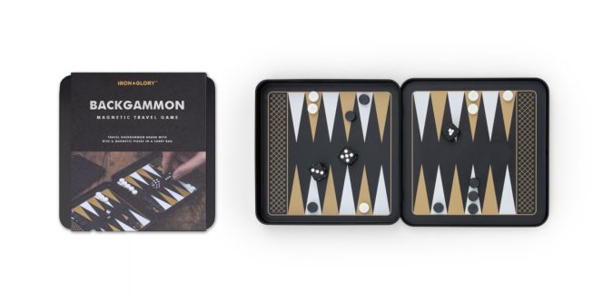 Iron & Glory Magnetic Travel Backgammon