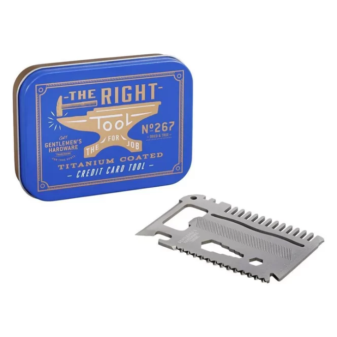 Gentleman's Hardware - Credit Card Tool (Titanium Coated)