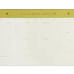 Weekly Post Bound Notepad - According To Plan