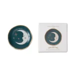 Designworks Ink Celestial Ceramic Trinket Dish - Teal Moon