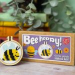 Bee Happy Mini Matchbox Cross Stitch Kit - The Crafty Kit Company