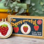 I'm Berry Grateful Mini Matchbox Cross Stich - The Crafty Kit Company