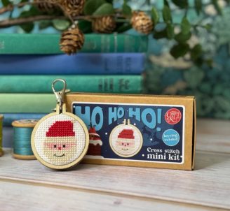 Ho Ho Ho! Mini Matchbox Cross Stitch Kit - The Crafty Kit Company