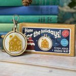 Home For The Holidays! Mini Matchbox Christmas Cross Stitch Kit - The Crafty Kit Co