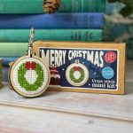 Merry Christmas Mini Matchbox Christmas Cross Stitch Kit - The Crafty Kit Co