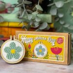 Happy Mothers Day Flower Mini Matchbox Cross Stich Kit - The Crafty Kit Company