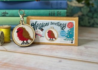 Seasons Tweetings Mini Matchbox Christmas Cross Stich - The Crafty Kit Co
