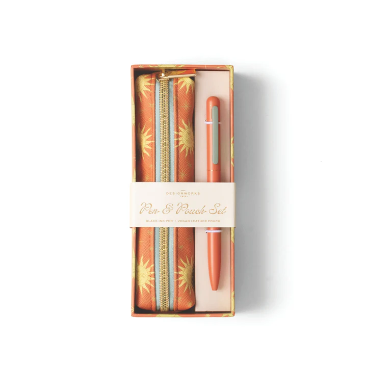 Designworks Ink Pen & Pouch Set - Terracotta Sun