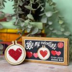 Be My Valentine Mini Matchbox Cross Stitch Kit - The Crafty Kit Company