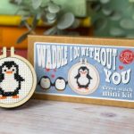 Waddle I Do Without You Mini Cross Stitch Kit - The Crafty Kit Company