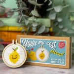 You're My Zest Friend Mini Matchbox Cross Stitch Kit - The Crafty Kit Co