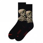 Vincent van Gogh -  Head of a Skeleton with a Burning Cigarette - Pair of Socks