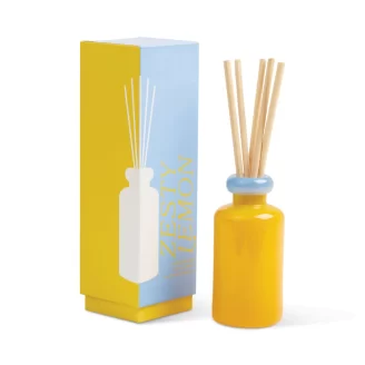 Paddywax - Glass Diffuser Yellow and Blue - Zesty Lemon