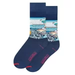 Utagawa Hiroshige - The coast near Hota in Awa Province - Pair of Socks