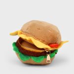 Plush Burger Zip Pouch