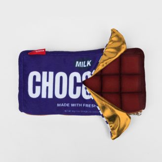 Plush Chocolate Zip Pouch