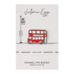 London Bus Enamel Pin Badge by Victoria Eggs