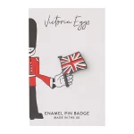 Union Jack Enamel Pin Badge by Victoria Eggs