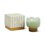 Paddywax -Tulip Blue and Ochre Glass Candle - Wisteria & Willow