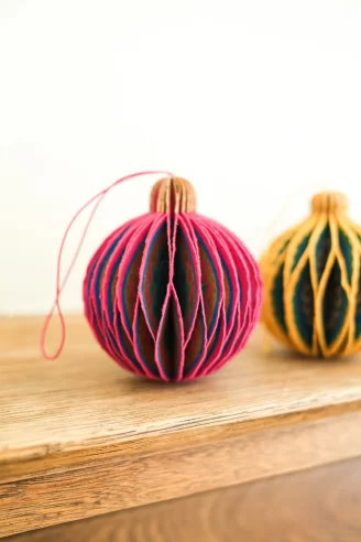 Pink Bauble Honeycomb by East End Press