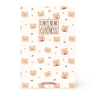 Legami - A5 Blank Notebook with Illustrated Hard Cover - Teddy Bear