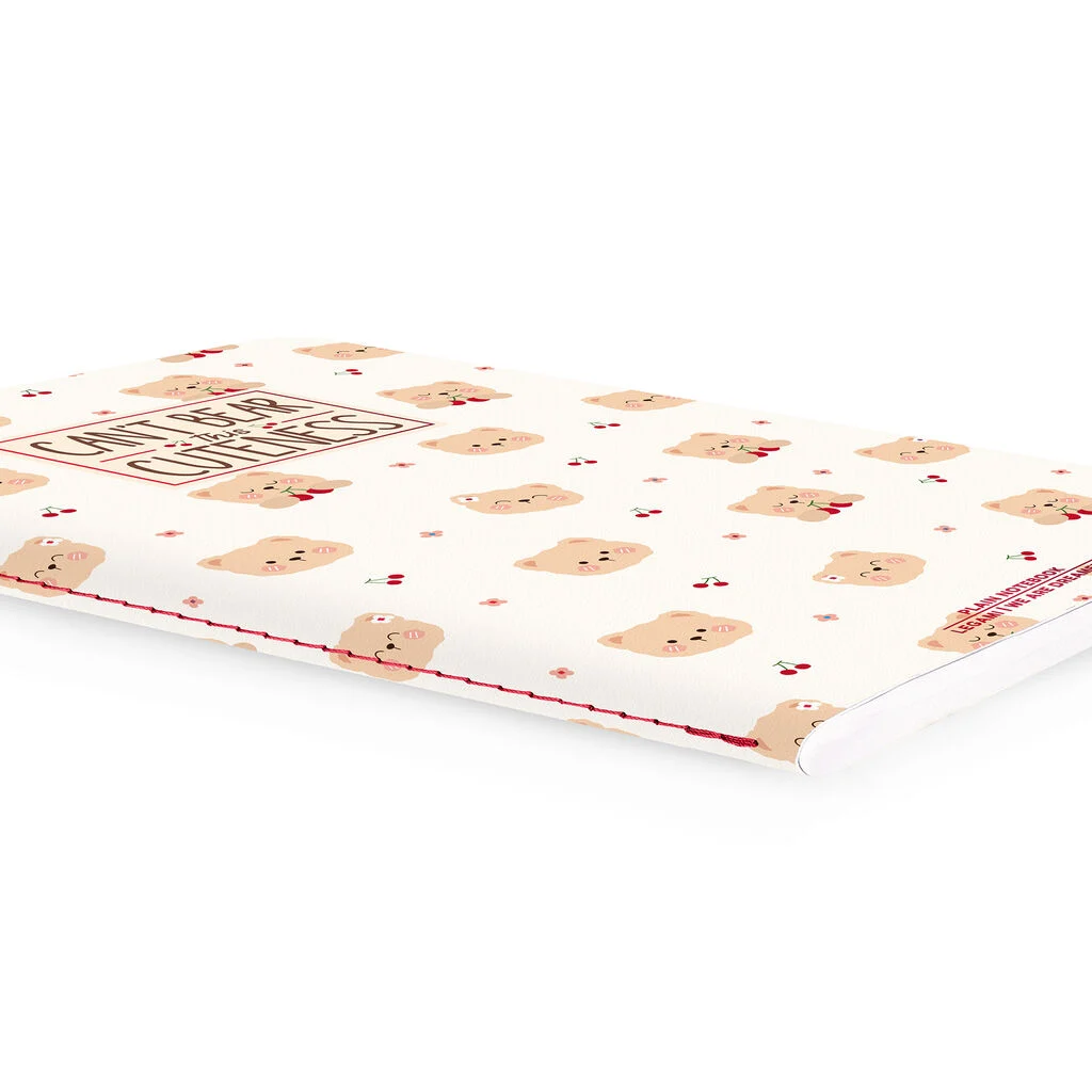 Legami - A5 Blank Notebook with Illustrated Hard Cover - Teddy Bear - Image 3