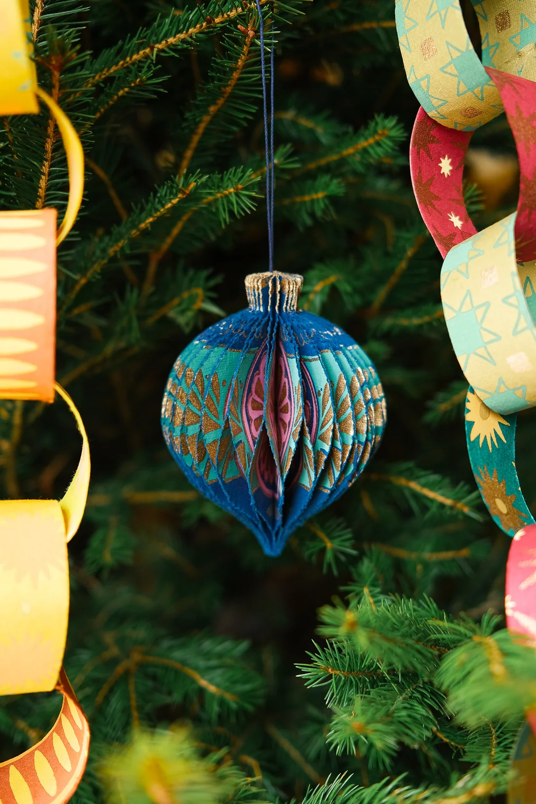 Blue Bauble Honeycomb by East End Press