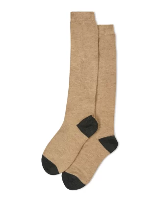 Chalk - Heel Toe Socks Biscuit / Charcoal