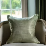 Chalk - Jasper Square Cushion - Arran / Sage - 50cm x 50cm