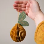 Lemon Honeycomb ornament by East End Press