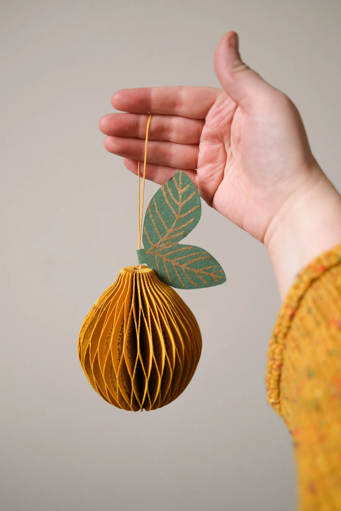 Lemon Honeycomb ornament by East End Press