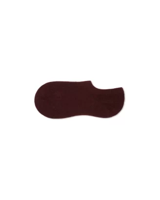 Chalk - Cosy Cashmere No Show Sock - Merlot