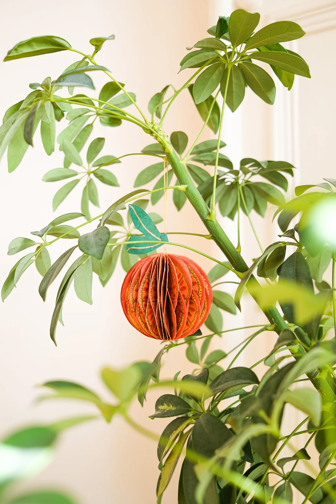 Orange Honeycomb ornament by East End Press - Image 4