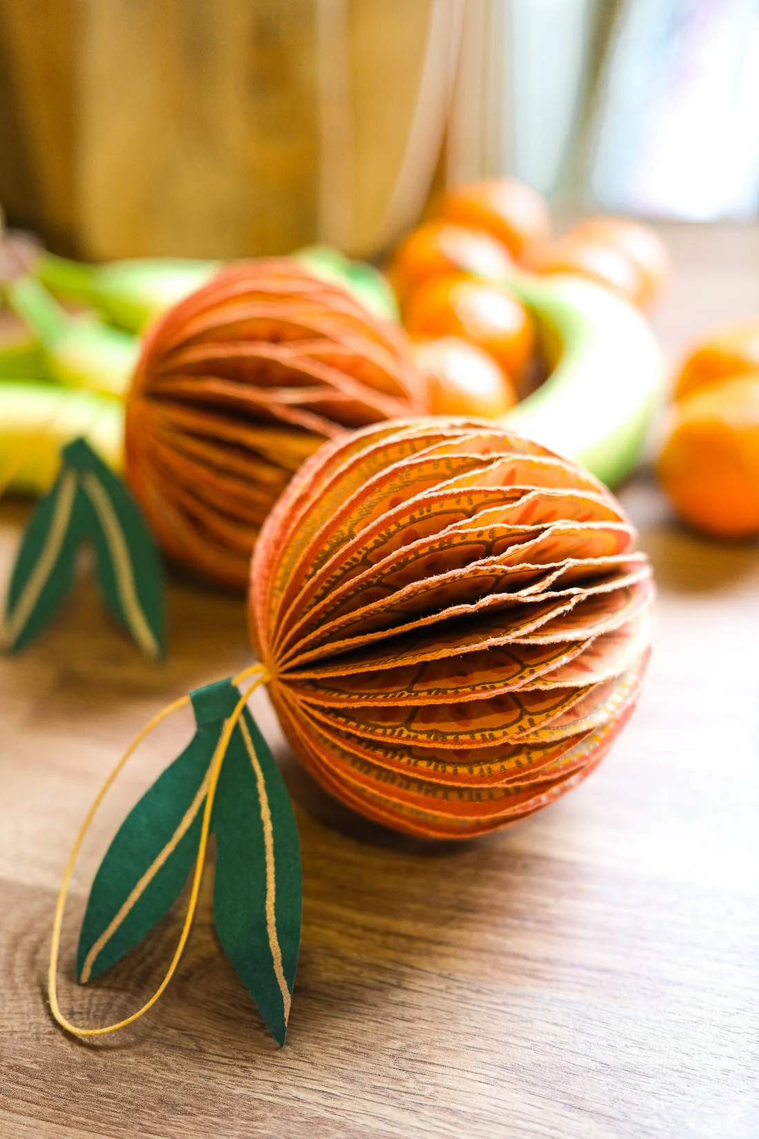 Orange Honeycomb ornament by East End Press - Image 5